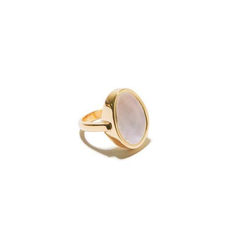 Mother of Pearl Pinky Ring